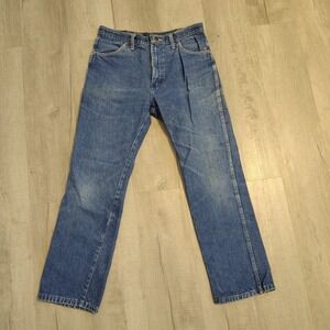 Vintage 80s USA Rustler Straight Jeans‎ Mens 30 x 29" Faded Distressed Western